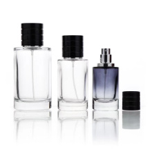 30 Ml 50 Ml 100Ml Empty Cylinder Crystal Glass Diffuser Perfume Bottles With Gold And Silver Pump Sprayer